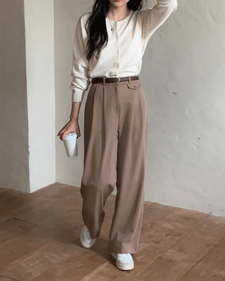 Loose-fit round cardigan