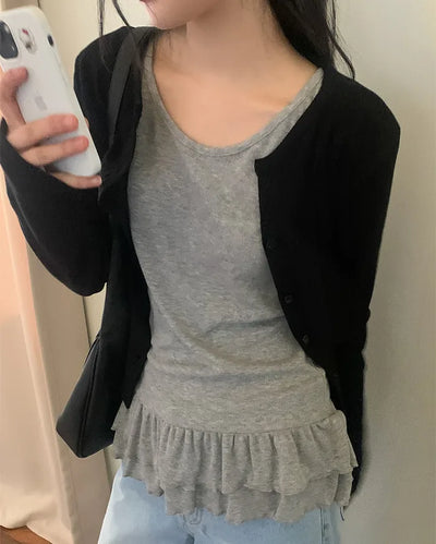 (4 colors) Spun Rib Cardigan