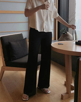 Semi-bootcut slacks