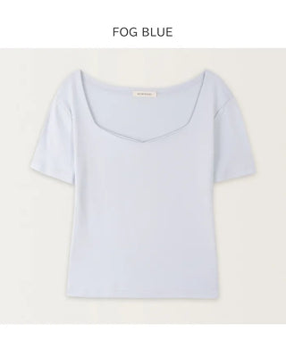 Square neck T-shirt
