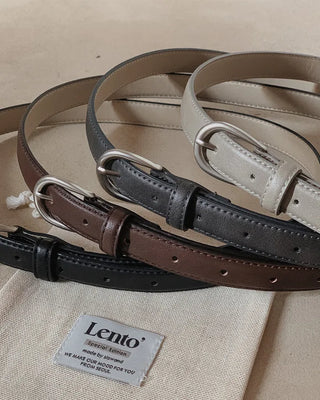 #LENTO. (Over 200,000 sold) Classic Belt (silver/gold)