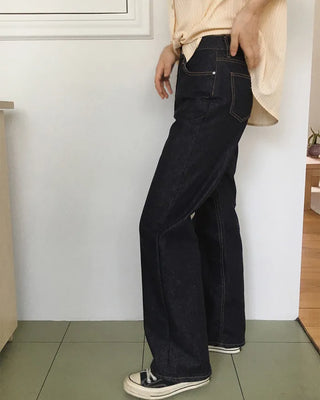(basic/long) Non-fade-free denim pants