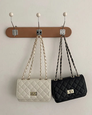 Classic buckle quilted mini chain shoulder bag