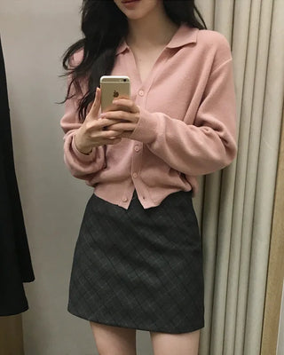 (7 colors) Color Cardigan