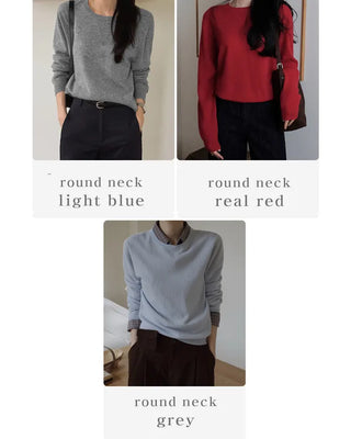 (100% cashmere) 2 types of cashmere knit
