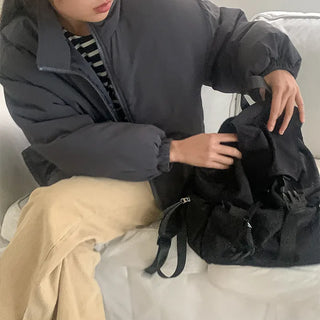 Loose-fit down jacket