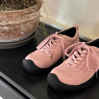 Suede cotton sneakers