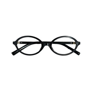 Glasses with thick frames and no lenses