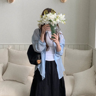 Wrinkle shirt blouse