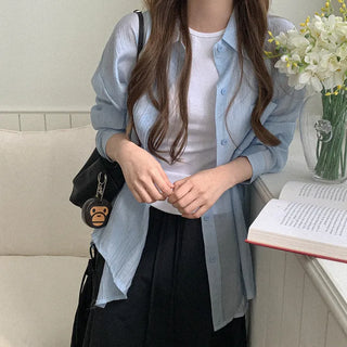 Wrinkle shirt blouse