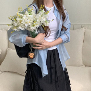 Wrinkle shirt blouse