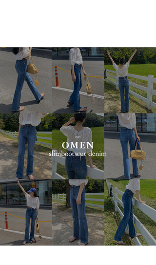 signature slim boots cut denim