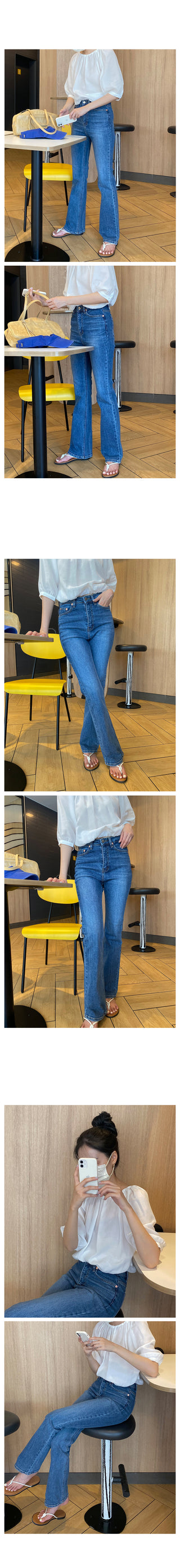 signature slim boots cut denim