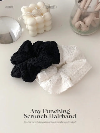 Punching scrunchie