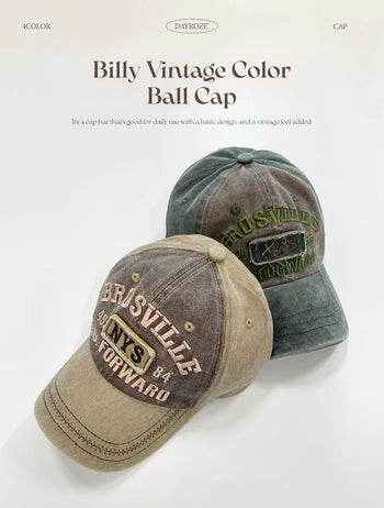 Vintage two-tone cap
