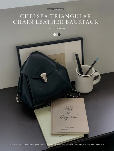 Chelsea Chain Leather Backpack