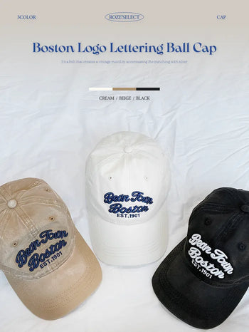 Logo lettering cap