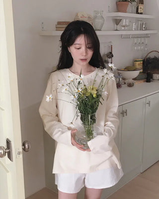 (Short-sleeved/Long-sleeved) Clean Cotton Daily Plain T-Shirt