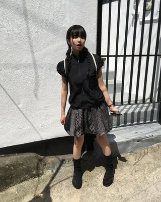 Pumpkin print skirt