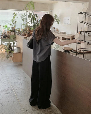 Cooling Tencel Roll-Up Blouse