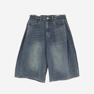 [3 colors] Mute Denim Beaded Bermuda Shorts