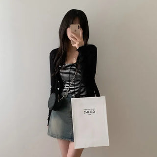 Vintage Wash Denim Mini Skirt