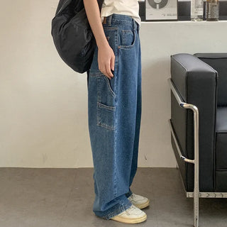 Wide Carpenter Denim Pants