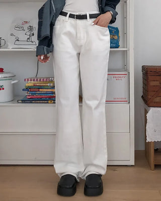 Semi-bootcut pants