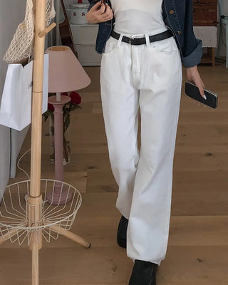Semi-bootcut pants