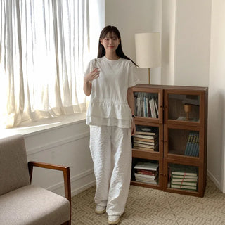 Tiered Layered Short-Sleeve T-Shirt