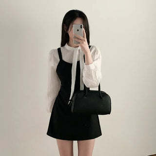 Ribbon chiffon blouse
