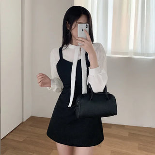 Ribbon chiffon blouse