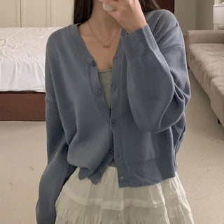 V-neck cardigan