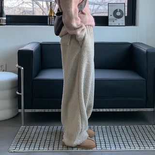 Dumble Wide Waist Elastic Pants