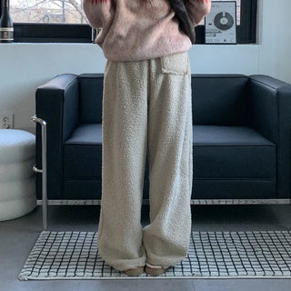 Dumble Wide Waist Elastic Pants