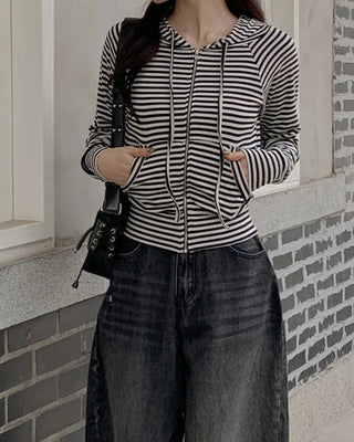 Striped hoodie