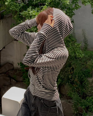 Striped hoodie