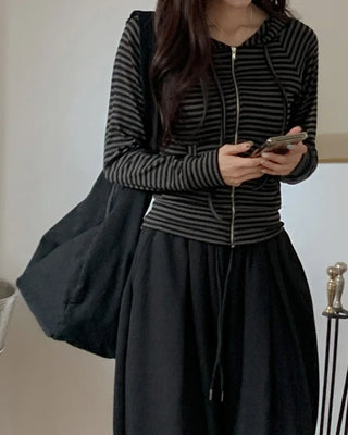 Striped hoodie