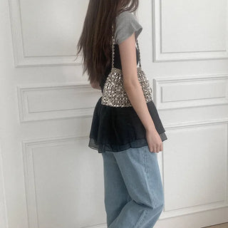 Frilled layered top