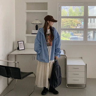 Nylon hooded mountain parka
