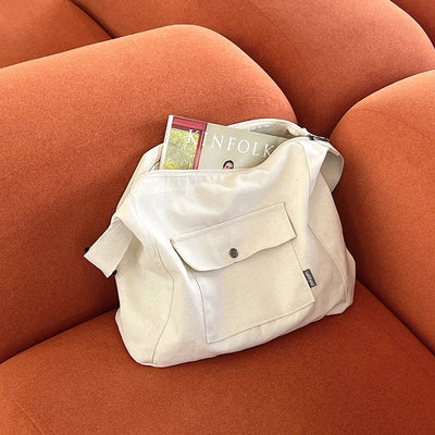Pocket Big Zipper Cross Eco Bag (2 colors)