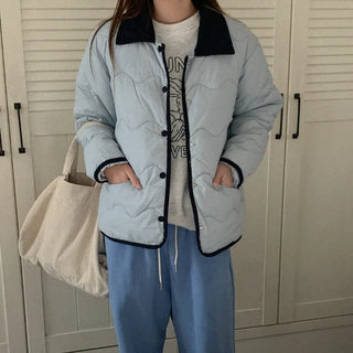 Two-tone quilted jacket