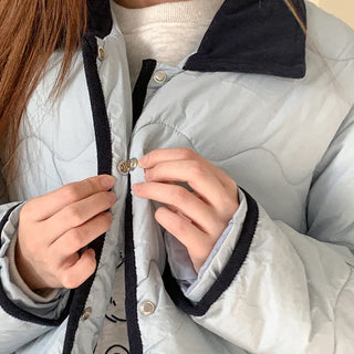 Two-tone quilted jacket