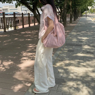 Pink lettering large size eco bag