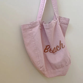 Pink lettering large size eco bag