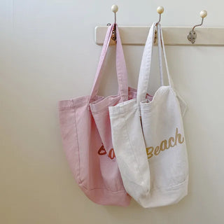 Pink lettering large size eco bag