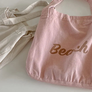 Autumn Pink Lettering Big Size Eco Bag