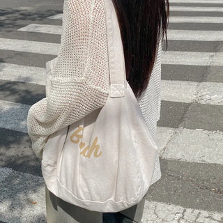 Pink lettering large size eco bag