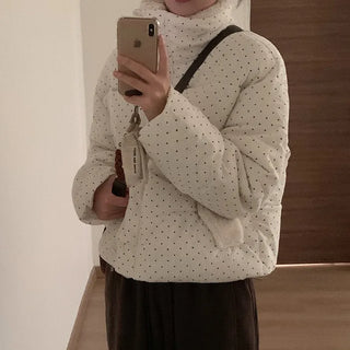 Corduroy Dot Fur Down