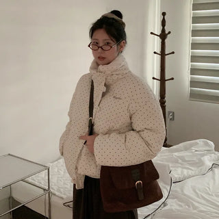 Corduroy Dot Fur Down